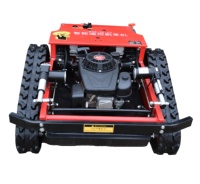 Tondeuse à gazon autotractée sans fil télécommandée 7HP 224cc à essence, débroussailleuse robuste de qualité professionnelle, Gyrobroyeur Land