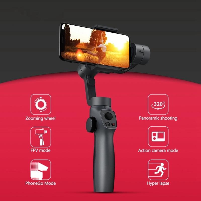 Стабилизатор go pro gimbal для смартфона gopro auto tracking assi 3 оси Бесщеточный шарнир для gopro