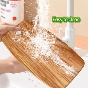 Planche à fromage en bois d'olivier et plateau de service Planche à découper en bois réversible pour la cuisine - Product Image 4