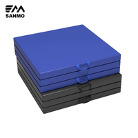 Tapis de yoga en gros, équipement de jeu souple, tapis d'entraînement de gymnastique pliables et écologiques, tapis triple pliage antidérapants en PVC+EPE PU