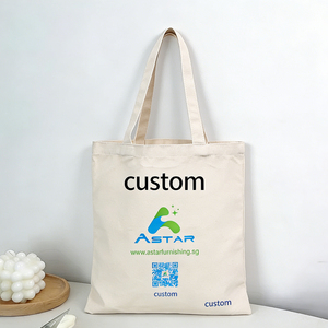 Customizable Eco-Friendly Recyclable <b>Canvas</b> <b>Tote</b> Bag Zipper Closure Shoulder/Hand Handles Custom Logo Color Options-Medium Size - Product Image 3