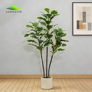 ต้นไทรประดิษฐ์ LONGSTAR ต้นไทรปลอมแบบมีลวดลายสวยงาม ต้นไม้ปลูกในกระถาง เหมาะสำหรับตกแต่งภายในบ้าน ไม่ต้องดูแลรักษา - Product Image 3