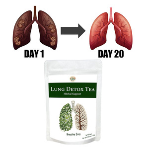 Chá de Ervas Orgânicas para Desintoxicação Pulmonar: Ervas Naturais Eliminam Muco, Acalmam a Garganta e Suportam a Respiração - Product Image 1