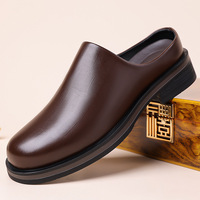 Chaussures semi-élégantes pour hommes, design décontracté et formel, durables, respirantes, antidérapantes, à enfiler pour l'extérieur