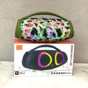 Altavoz WK RGB <span class=keywords><strong>Super</strong></span> Boombox3 de 20W, Altavoz Inalámbrico Portátil con Iluminación LED y Asa Impermeable para Fiestas en Casa, Escenarios y Uso en Exteriores - Product Image 6