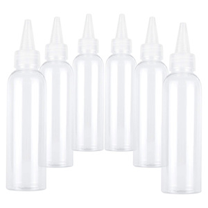 Botella Aplicadora de Pintura Acrílica para Cabello, Cilindro de Plástico PET Transparente, Portátil, con Dosificador, 100ml 120ml 150ml 250ml, Personalizable - Product Image 1