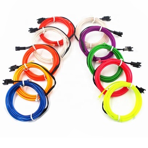 3M/5M luz de neón decoración del partido de danza de LED lámpara Flexible <span class=keywords><strong>EL</strong></span> cable de la batería 8 colores cuerda tubo tira llevada impermeable Sewable <span class=keywords><strong>EL</strong></span> alambre - Product Image 6