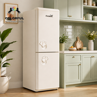 Mini-réfrigérateur compact 183L BCD-185K2AT, double porte, pour bar à domicile et dortoir
