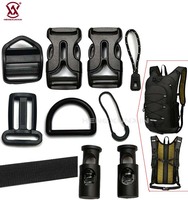Hebillas de Plástico Ajustables en Oferta, Hebilla Rectangular para Bolsos y Mochilas, Hebilla Deslizante de POM, Anillo en D Plano