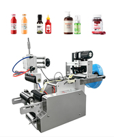 Aplicador de Etiquetas Semiautomático Compacto y Popular para Botellas Redondas con Impresora de Códigos para Botellas de Bebidas, Frascos de Salsas, Botellas de Perfume