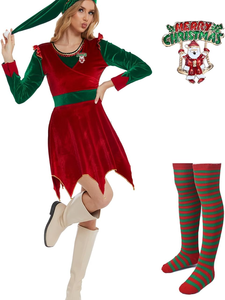Disfraz <span class=keywords><strong>de</strong></span> Papá Noel para Navidad, disfraz <span class=keywords><strong>de</strong></span> Navidad para <span class=keywords><strong>mujer</strong></span>, trajes rojos <span class=keywords><strong>de</strong></span> Año Nuevo, ropa <span class=keywords><strong>de</strong></span> carnaval <span class=keywords><strong>de</strong></span> Halloween, juego <span class=keywords><strong>de</strong></span> rol - Product Image 1