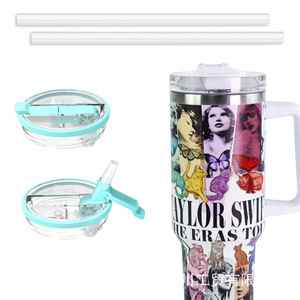 Taylor 40oz Stainless Steel Tumbler Insulated Water <b>Bottle</b> Large Capacity Travel Mug With Handle Outdoor And Home Use - Product Image 5