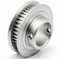 Poulie de distribution T2.5 de haute précision - Roue synchrone usinée CNC, anodisée noire, certifiée ISO9001:2008, OEM disponible