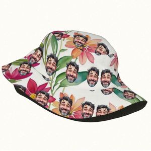 Bob personnalisé avec motifs dessinés à la main (feuille, dessin animé, camouflage, léopard, écossais) pour usage quotidien, plage et randonnée - Product Image 4