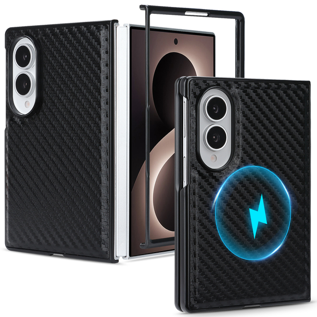 Magnetic Shell Mobile Phone Case for Samsung Galaxy Z Fold 7 8 Wireless Charging Slim Mobile Back Cover Z Fold 8 Ultra