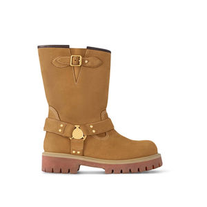 男女兼用厚ソールハーネスブーツ男女兼用スリップ抵抗力のあるチャンキープラットフォーム作業ブーツ男性用女性用 - Product Image 1