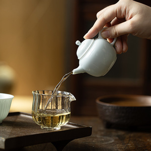Guanlan Yingqing Porcelain Teapot Round With Lid Kung Fu <b>Tea</b> <b>Set</b> Home <b>Tea</b> Maker - Product Image 2