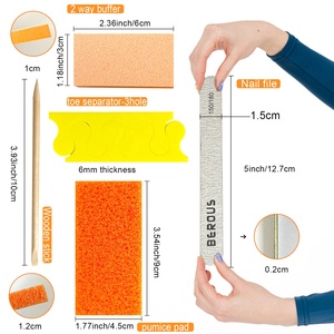 Berous Kits de voyage professionnels de <span class=keywords><strong>manucure</strong></span> et pédicure, <span class=keywords><strong>prix</strong></span> usine, 4 pièces/5 pièces, ensembles de <span class=keywords><strong>manucure</strong></span> et pédicure jetables - Product Image 2