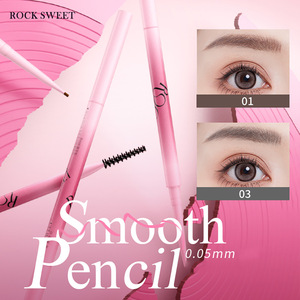 Lápiz y <span class=keywords><strong>Gel</strong></span> para Cejas 2 en 1, Doble Punta Ultrafino, Resistente al Agua, Larga Duración, Lápiz para Cejas Rock <span class=keywords><strong>Sweet</strong></span> con Cepillo Preciso - Product Image 2