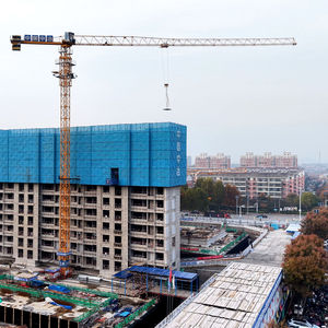 Tower <span class=keywords><strong>Crane</strong></span> DAHAN QTZ125 6015 8ton 10ton yang Dapat Disesuaikan, Peralatan Konstruksi Bermotor dengan Sertifikasi CE - Product Image 2