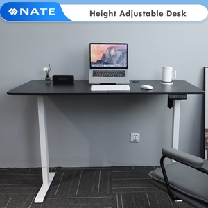 Bureau debout électrique moderne à moteur unique 2SABR2(D), ergonomique, personnalisable, pour le travail au bureau, réglable en hauteur, table élévatrice 70 kg - Product Image 1