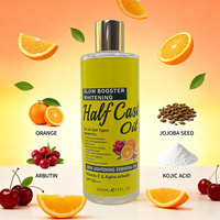 Huile Visage Demi-Prête à l'Huile de Jojoba, à l'Arbutine et à l'Acide Kojique – Anti-Âge, Réduit les Cernes, Booster d'Éclat, Éclaircissante pour Tous Types de Peau
