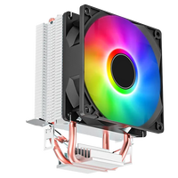 ESGAMING Factory Gaming 2 caloducs CPU refroidisseur de refroidissement par air 4 broches multi-plate-forme éclairage rvb intégré PC ordinateur dissipateur de chaleur ventilateur