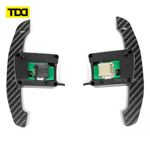 Palancas de cambio magnéticas de fibra de carbono TDD para Ford Mustang GT Shelby, palancas de cambio para volante. - Product Image 1
