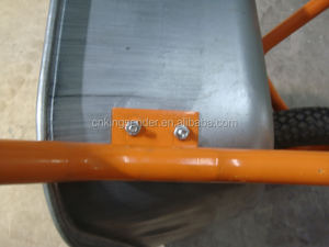 Galvanizado neumática de doble rueda <span class=keywords><strong>Barrow</strong></span>/rojo recubrimiento en polvo 80 l carretilla wb6418 - Product Image 5