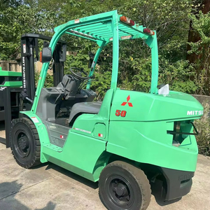 Cheap Powerful <b>Used</b> Diesel Forklift Truck 5 Ton FD50 with 3 Stage Mast and 4700mm Lifting Height for Mitsubishi Sale - Product Image 1