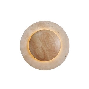 Wabi Sabi Style <b>Wall</b> Lamp Round 25cm Led E27 <b>Switch</b> Control For Bedroom Hallway Entryway Living Room Decor - Product Image 4