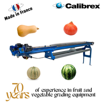 Máquina clasificadora de frutas y verduras industriales CALIBREX fabricada en Francia, equipo de clasificación por peso.