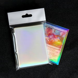500 Stück Doppelt Klare Premium-Dicke PP Holographische Kartenhüllen mit Tiefdruck REGENBOGEN-EFFEKT HOLOGRAMM-HÜLLEN - Product Image 6
