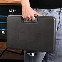 Kit de nettoyage universel pour armes à feu de 58 pièces avec étui moulé par soufflage et ensemble de brosses pour armes à feu