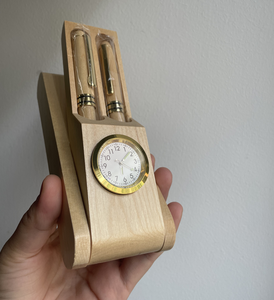 Promozione legno portapenne in legno di faggio studente penna stilografica Set all'ingrosso regalo regalo legno inciso penna - Product Image 4