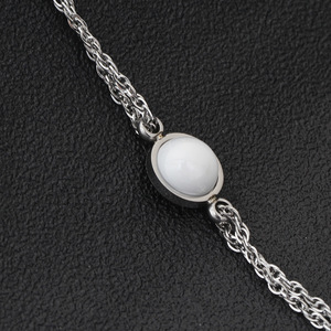 White Round Ceramic <b>Bracelet</b> 10mm For Women Gift Jewelry Geometric <b>Ball</b> Shape - Product Image 4