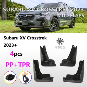 แผ่นกันโคลนสำหรับรถยนต์ Subaru Xv Crosstrek ปี 2023 สีดำ ทำจากพลาสติก อุปกรณ์ตกแต่งบังโคลนรถยนต์ - Product Image 4