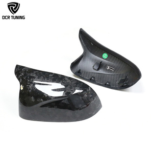 Cubierta de espejo lateral de ala de fibra de carbono seco forjado <span class=keywords><strong>F95</strong></span> para BMW X3M F97 X4M F98 X5M X6M X96 X7M carcasa de carbono Real con Clip - Product Image 1