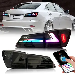 HCMOTIONZ RGB Start UP Animation DRL 220d IS350 ISF Car LED Rear Lamps 2006-2012 Tail Lights For Lexus IS250