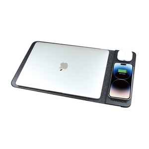 Nouvelle pochette intérieure pour <span class=keywords><strong>ordinateur</strong></span> portable avec chargement sans fil à double aimant, pliable, modèle 14-16 pouces, sacs et housses pour <span class=keywords><strong>ordinateur</strong></span> portable en cuir - Product Image 2