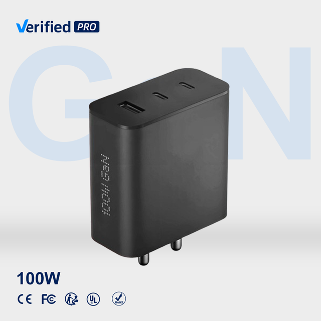 TKT 100W GaN Desktop Charger Customizable Multi-Port Fast PD Power Supply Adapter for Phones Laptop Smart Devices Camera