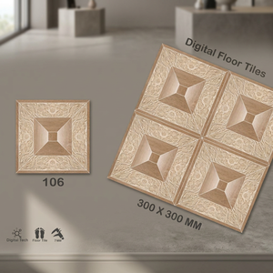 Carreaux de sol en céramique numérique émaillée mate 300x300mm, qualité supérieure, modernes, pour extérieur, salle de bain, couloir, fabriqués en Inde - Product Image 4