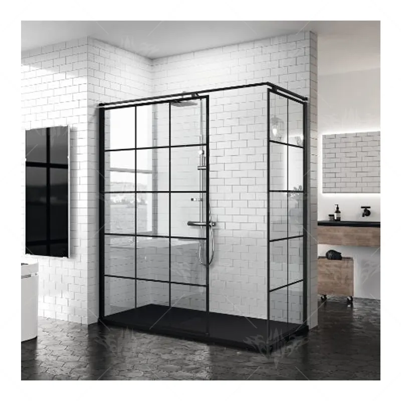 Salle de bain étanche, préfabriquée, modulaire, salle de douche personnalisée, Base de la salle de douche, profil coulissant