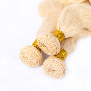 Extensions de cheveux brésiliens lisses à double trame de 30 pouces, couleur blonde 613, style bouclé <span class=keywords><strong>blond</strong></span> miel, mèches de cheveux humains pour tissage - Product Image 4