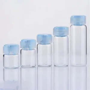 Оптовая продажа, прозрачные медицинские Упаковочные бутылки, косметическая упаковка, стеклянный контейнер с оторванной крышкой