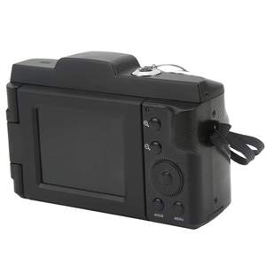 Caméra DV noire avec anneau rouge, objectif numérique L=9,88 mm, ouverture S9, 16MP CMOS, 4K, écran rotatif inclinable, caméra selfie pour vlog - Product Image 6