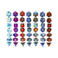 Logo personnalisé bicolore multi-faces D8 acrylique RPG/mdn jeu de dés solide 20mm dés de jeu de société polyédriques