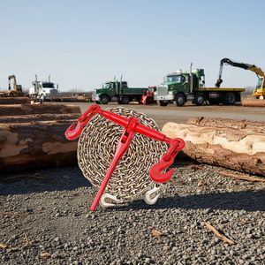 Attache-chaîne à cliquet 3/8 x 10 pieds en acier G80 avec crochet en J pour le remorquage, l'exploitation forestière et la levée - Product Image 2