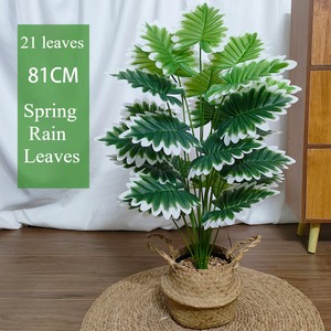 Simulation <span class=keywords><strong>de</strong></span> plantes vertes feuilles <span class=keywords><strong>de</strong></span> <span class=keywords><strong>pluie</strong></span> <span class=keywords><strong>de</strong></span> printemps pour la décoration <span class=keywords><strong>de</strong></span> la maison pour Pâques Noël Halloween retour école nouvel an chinois - Product Image 1