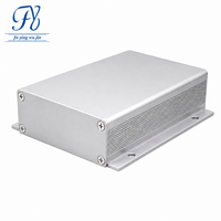 Casing Aluminium Ekstrusi OEM 6063 80*23mm Anodized Satu Bagian Kotak Sambungan Elektronik PCB Rumah Instrumen